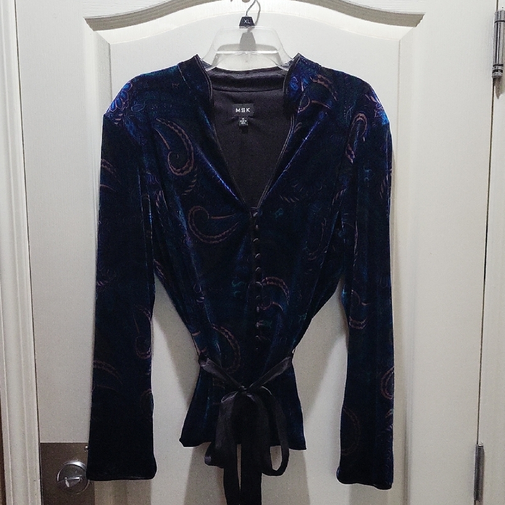Womens button front blouse